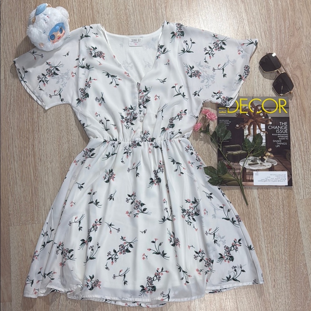 Floral V-Neck Dress